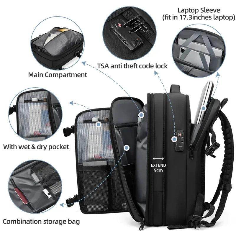 Airbag Backpack Vacuum – Large Capacity Travel Backpack