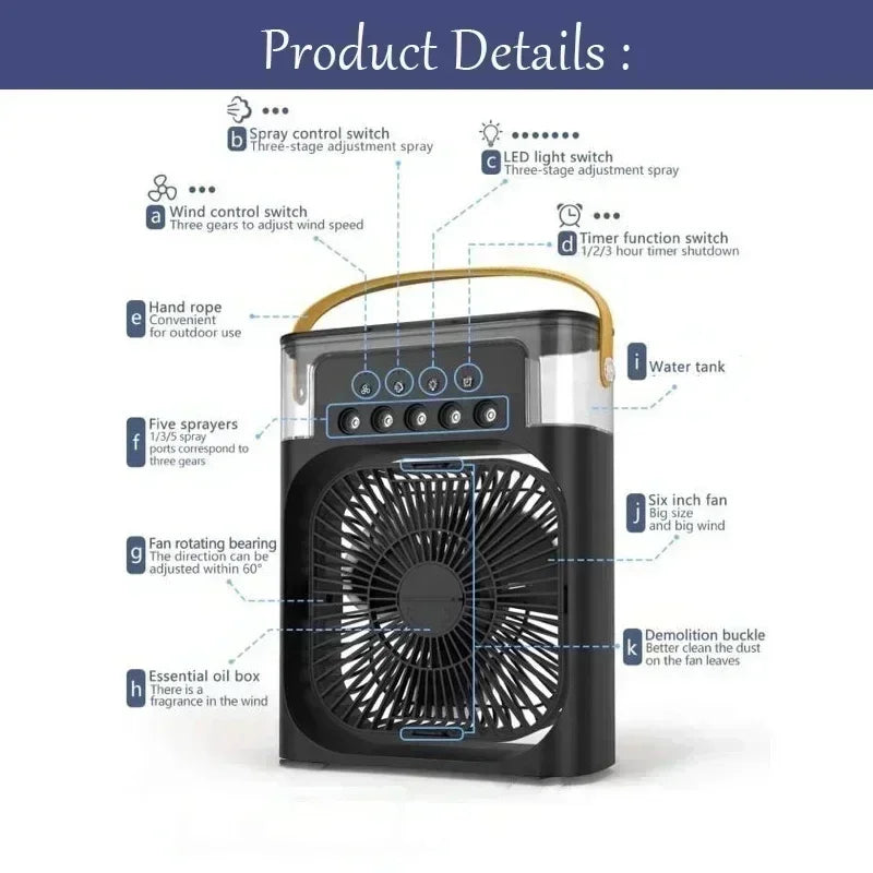 3-in-1 Portable Mini Air Cooler