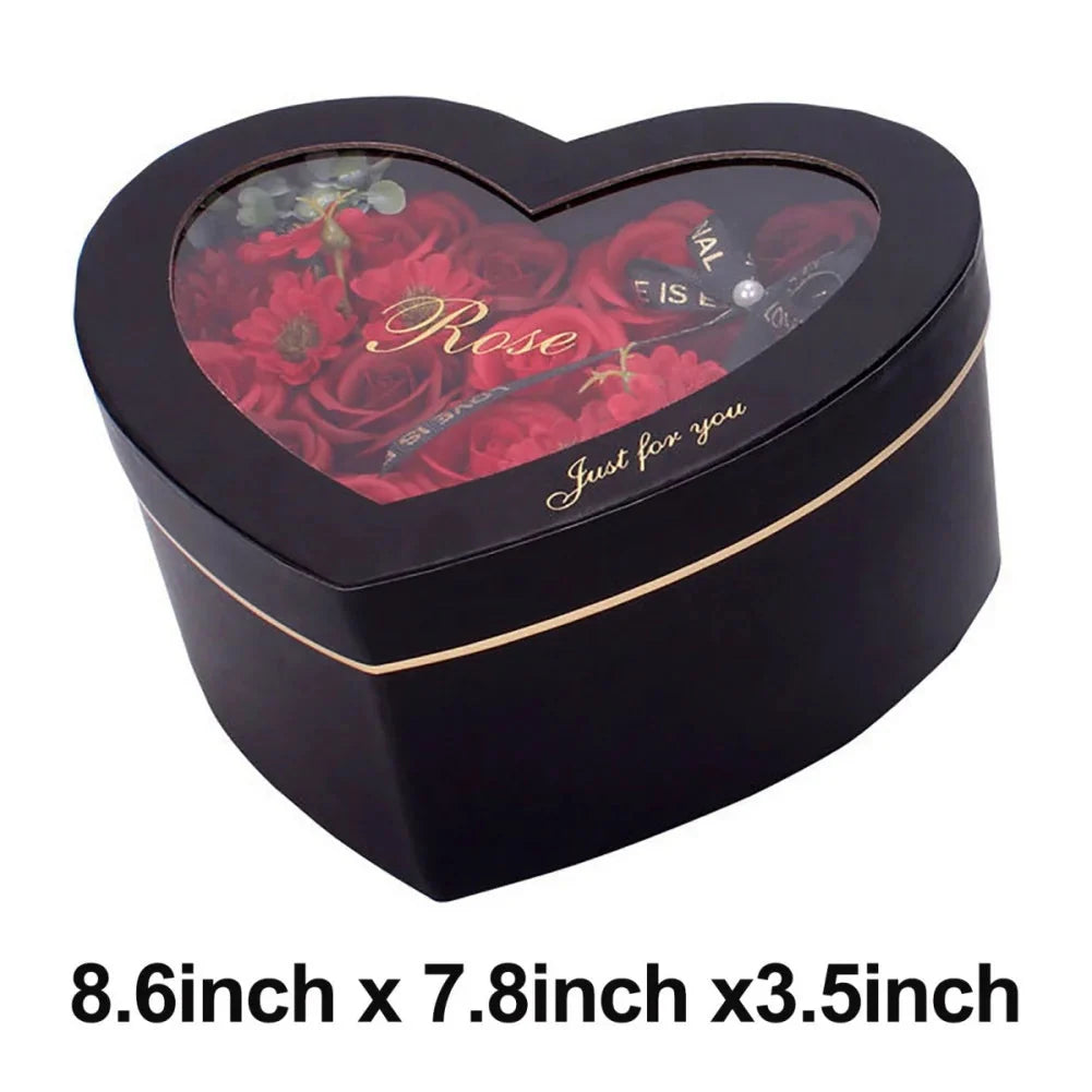 13Pcs Heart Shape Rose Gift Box