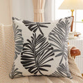Bay Leaf Cushion Cover – Square Decorative Throw Pillow Case for Boho Home Decor