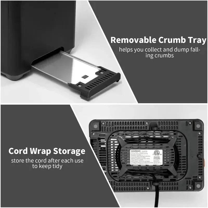 2-Slice Smart Toaster with LCD Display