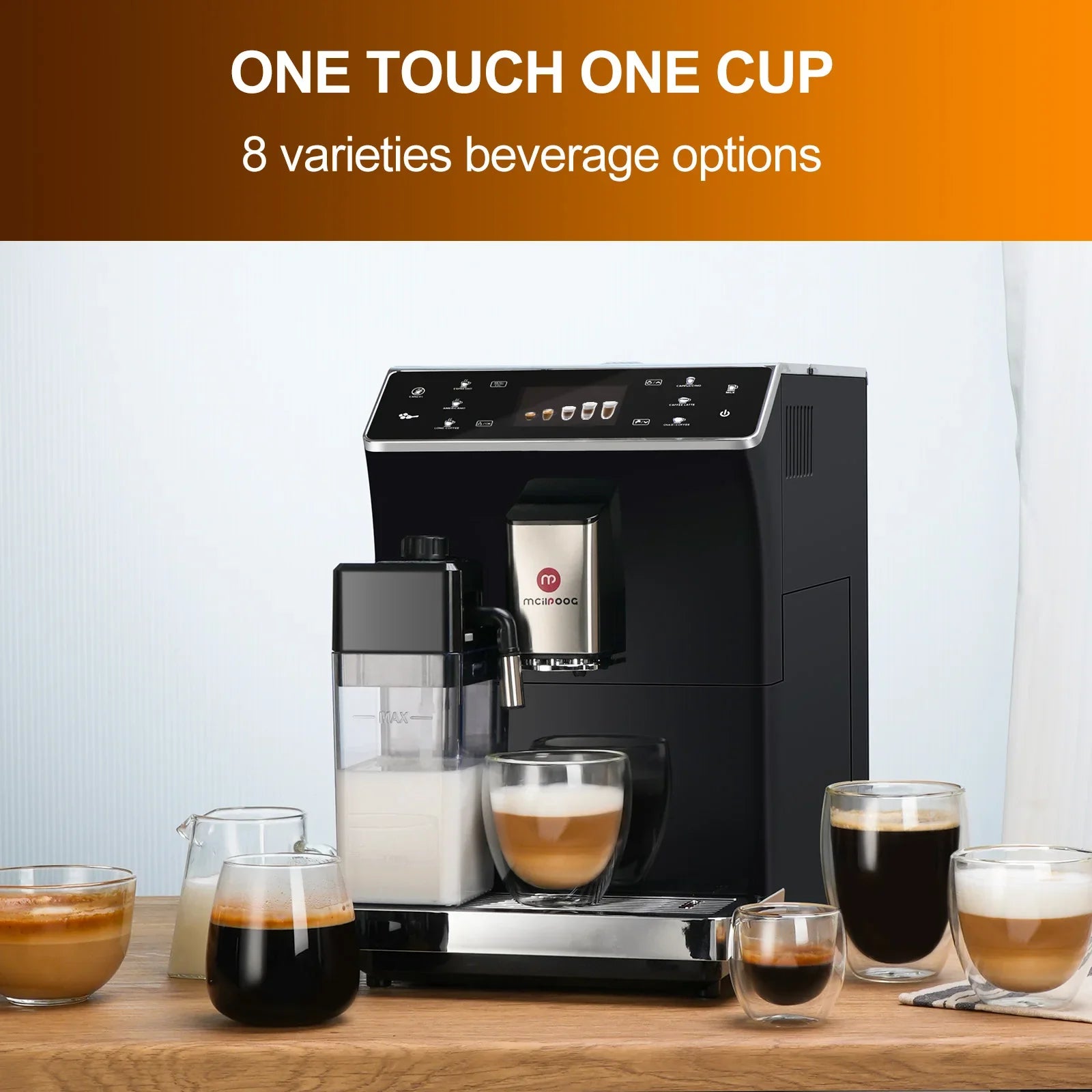 Fully Automatic All-in-One Espresso Coffee Maker