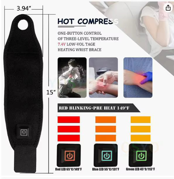 🧤 Smart Heating Gloves – Rechargeable Half-Finger Gloves