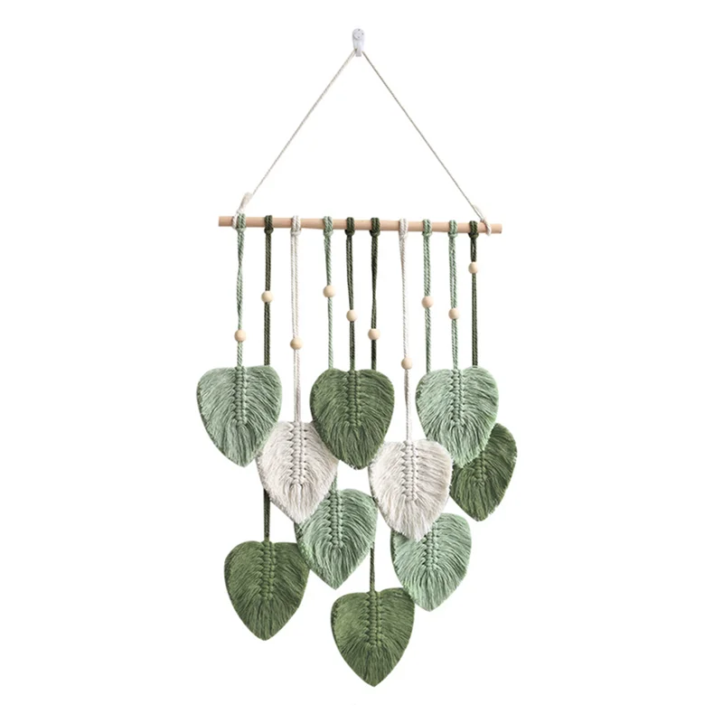 Handwoven Macrame Leaf Wall Hanging