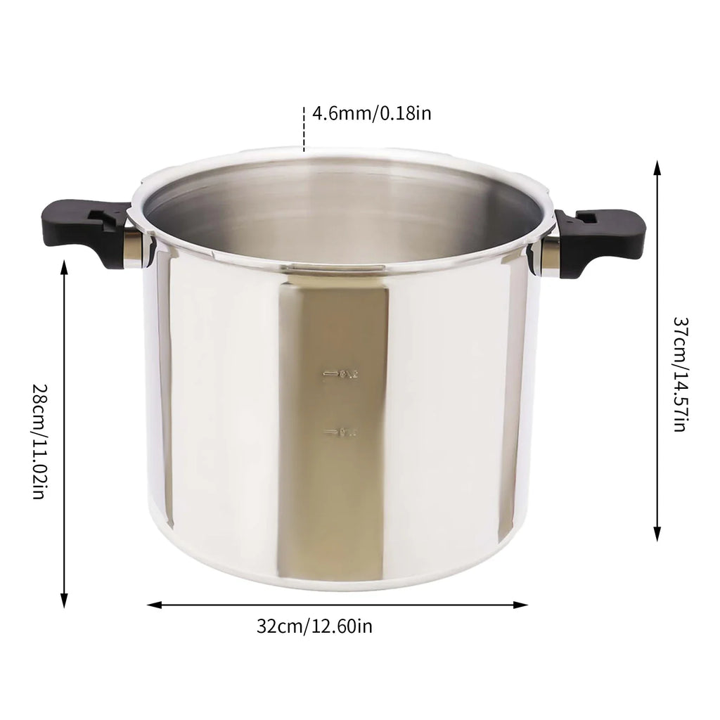 22L Commercial Stainless Steel Pressure Cooker – 90KPa Explosion-Proof Large Capacity Pot for Gas Stoves