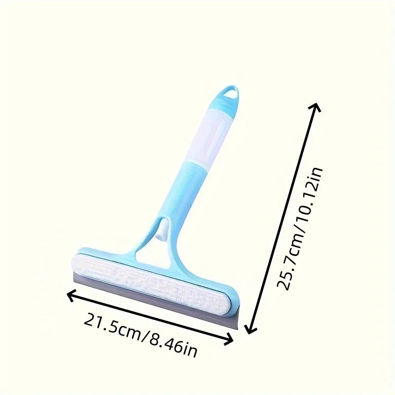 3-in-1 Glass Cleaner Tool – Window Scraper with Built-In Spray Bottle