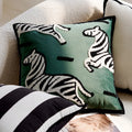 Nordic Embroidered Animal Pillow Cover – Modern Boho Plush Cushion for Couch, Bed or Nursery
