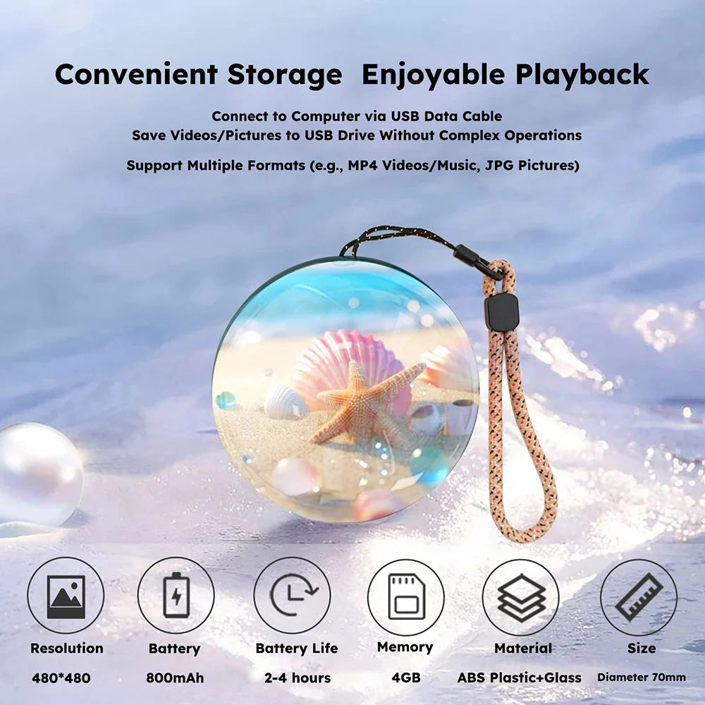 🔮 3D Crystal Ball Digital Video Album