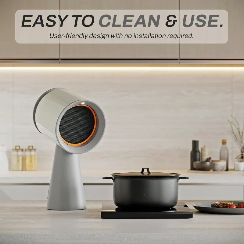 Portable Desktop Range Hood - Kitchen Exhaust Fan with 3 Speeds