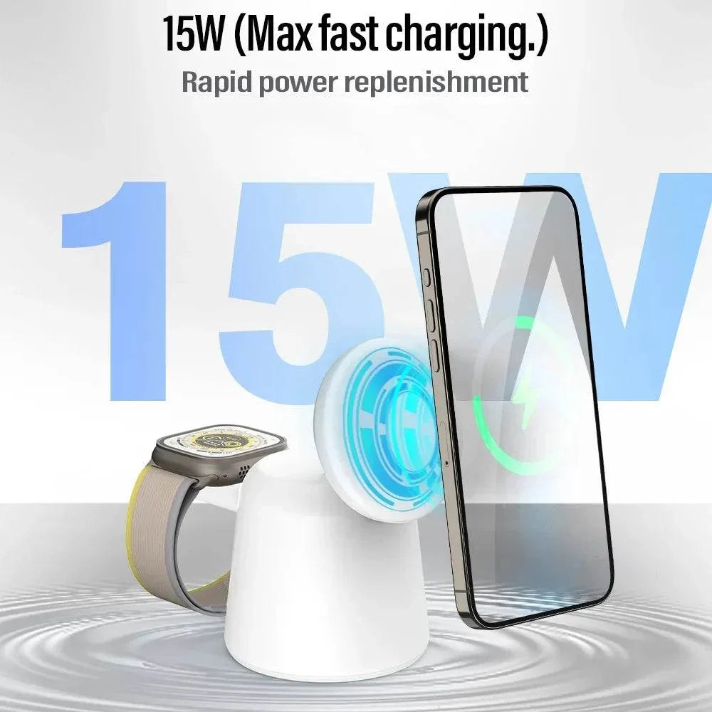 3-in-1 Magnetic Wireless Charger Stand