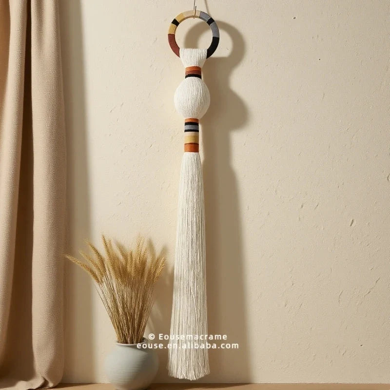 Macrame Ball Wall Hanging – Boho Handwoven Sculpture