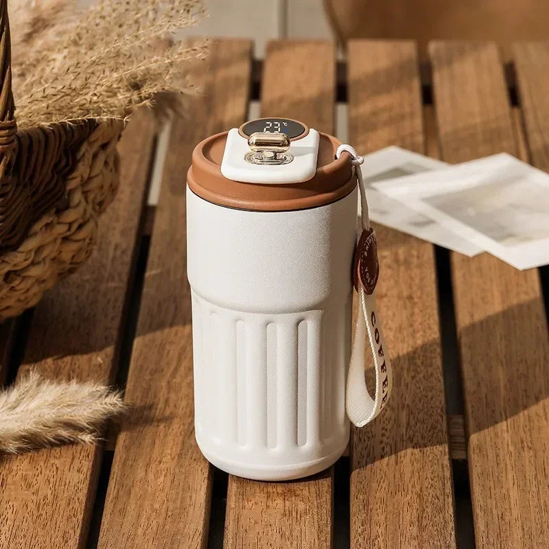 LED Display Smart Thermos Bottle – Hot & Cold Flask