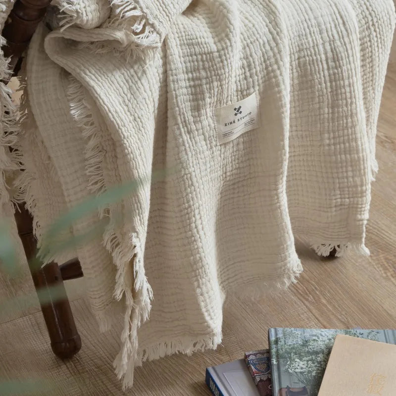 Cotton Gauze Throw Blanket