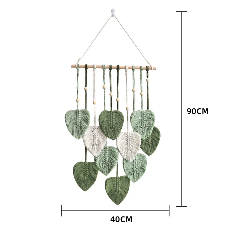 Handwoven Macrame Leaf Wall Hanging