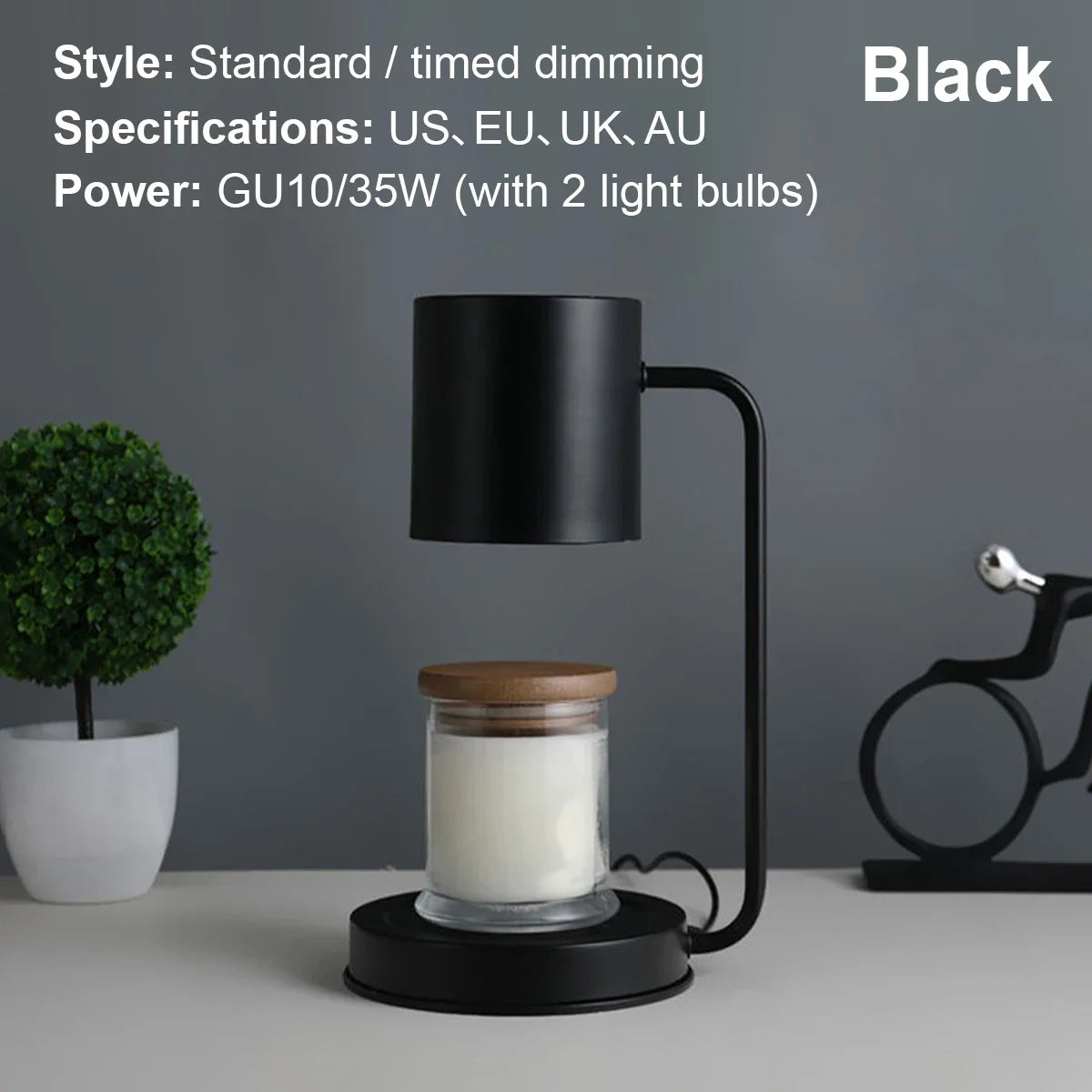 🕯 Candle Warmer Lamp – Touch Control Timer & Dimmer Wax Melt Lamp
