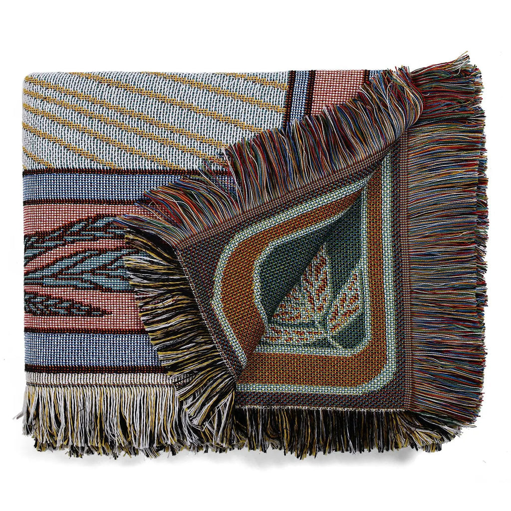 Boho Woven Tarot Throw Blanket