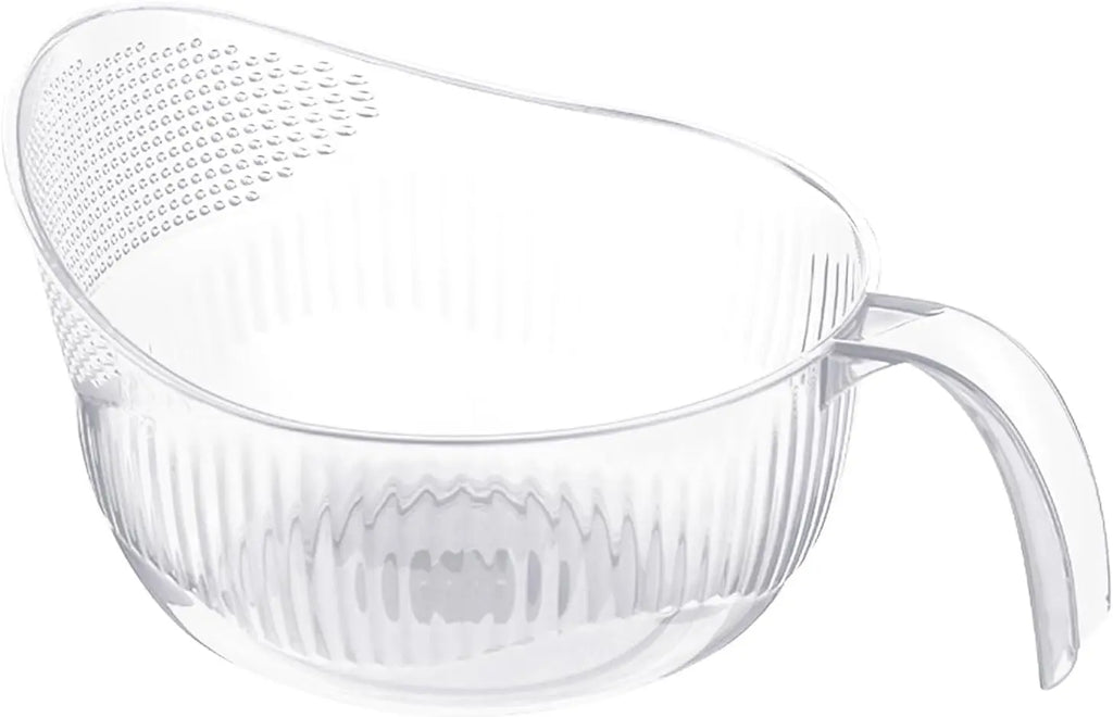 Functional Rice Washing Colander Efficient Draining Bowl Practical Sink Basket PET Suitable for Washing Rice