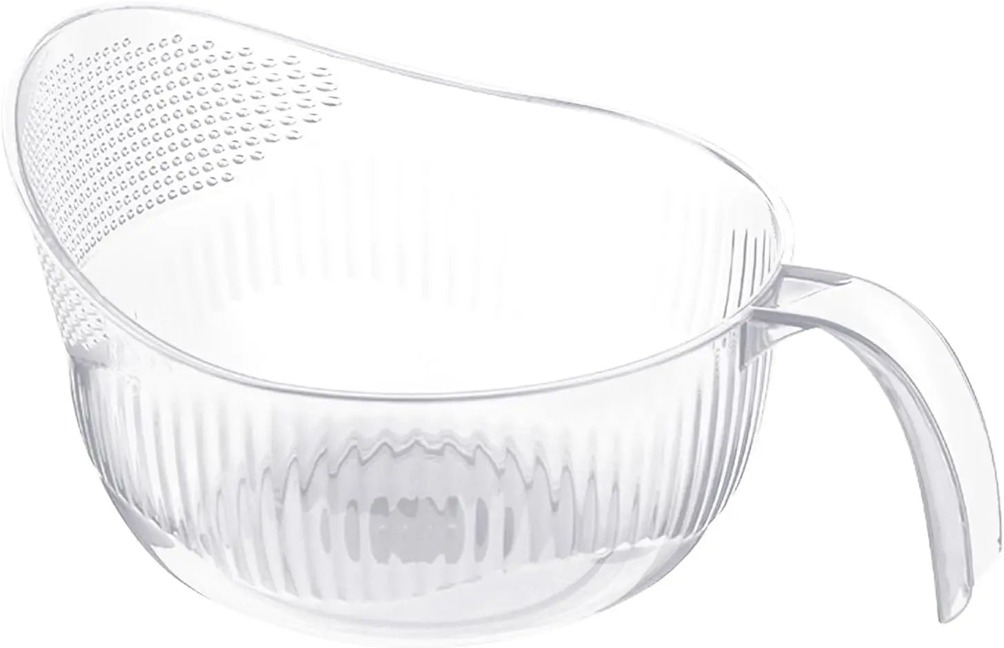 Functional Rice Washing Colander – Efficient Draining Bowl & Practical Sink Basket, PET Material, Ideal for Washing Rice, Grains & Produce