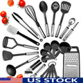 24-Piece Kitchen Utensil Set – Nonstick-Safe Nylon & Stainless Steel Cooking Tools