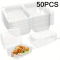50-Pack Disposable Pastry Boxes - Super Bowl Dessert Containers for Cupcakes & Cookie Gifting