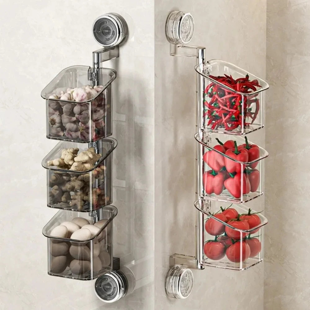🧼 Wall-Mounted Rotatable Storage Basket