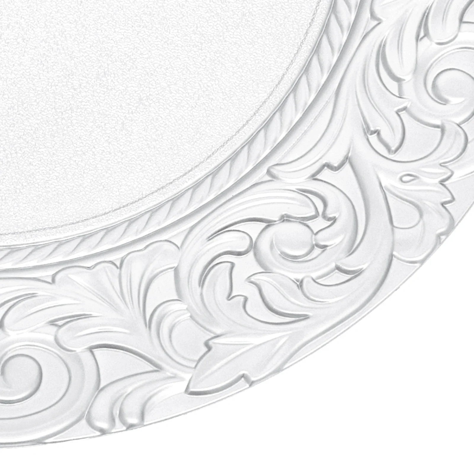 100PCS 13-Inch Round Charger Plates – Decorative Silver/Green Table Setting Plates for Weddings, Parties, Events & Kitchen Dining