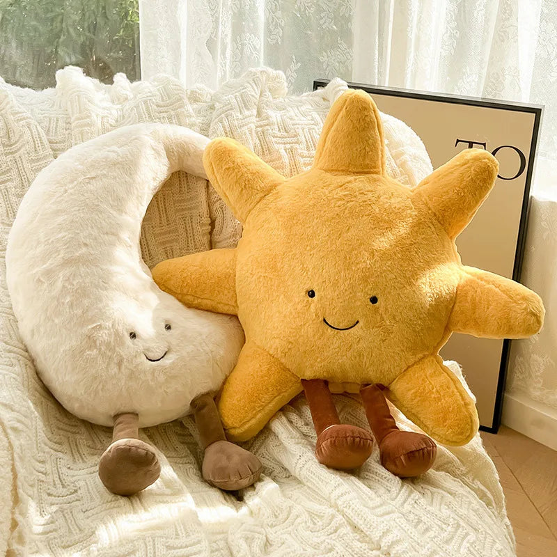 Plush Moon & Sun Throw Pillow