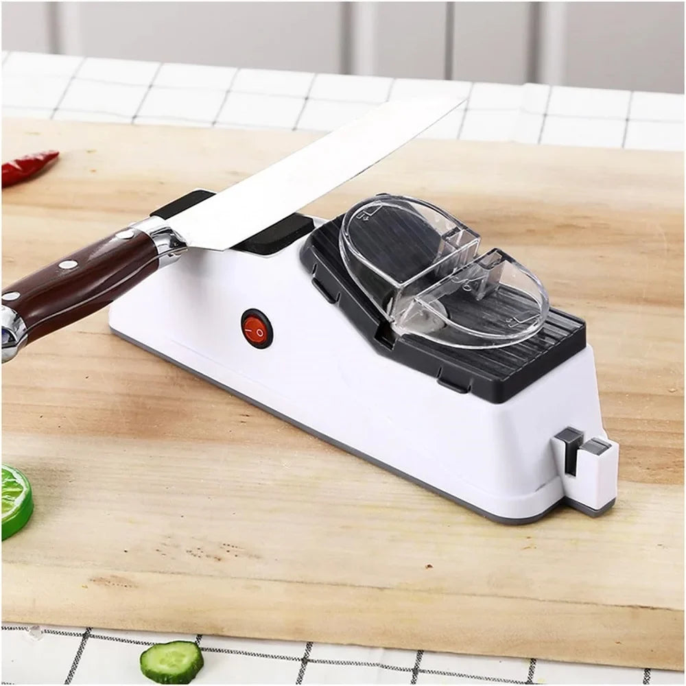 Electric Knife Sharpener – USB Rechargeable Automatic Sharpening Tool for Kitchen Knives