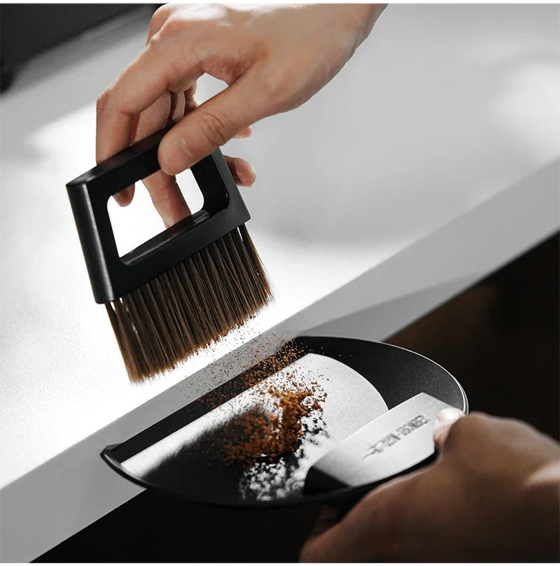 MHW-3BOMBER Coffee Bar Brush Magnetic Storage Dustpan & Brush Set Portable Cleaning Brush with Handle Kitchen Bar Cleaning Tools