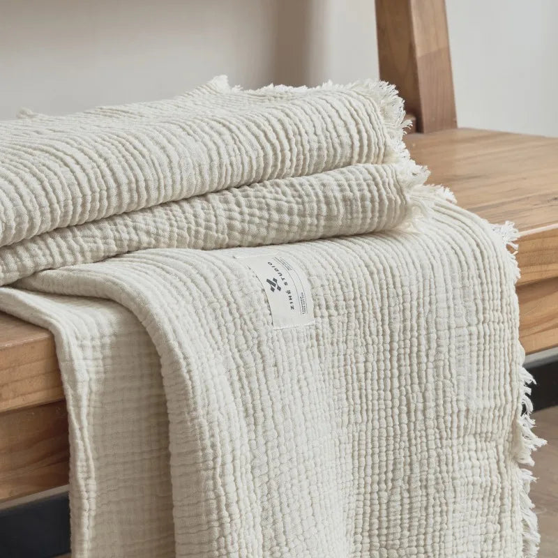 Cotton Gauze Throw Blanket