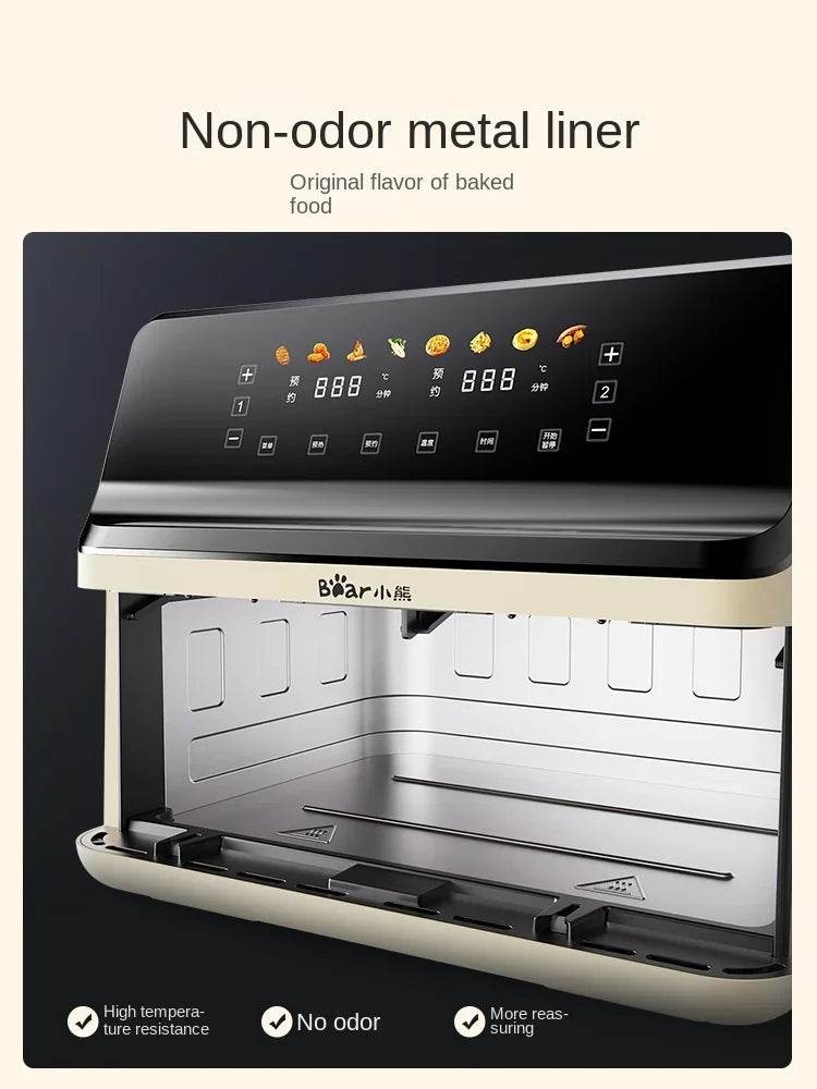 Dual-Basket Air Fryer with Multi-Function Cooking