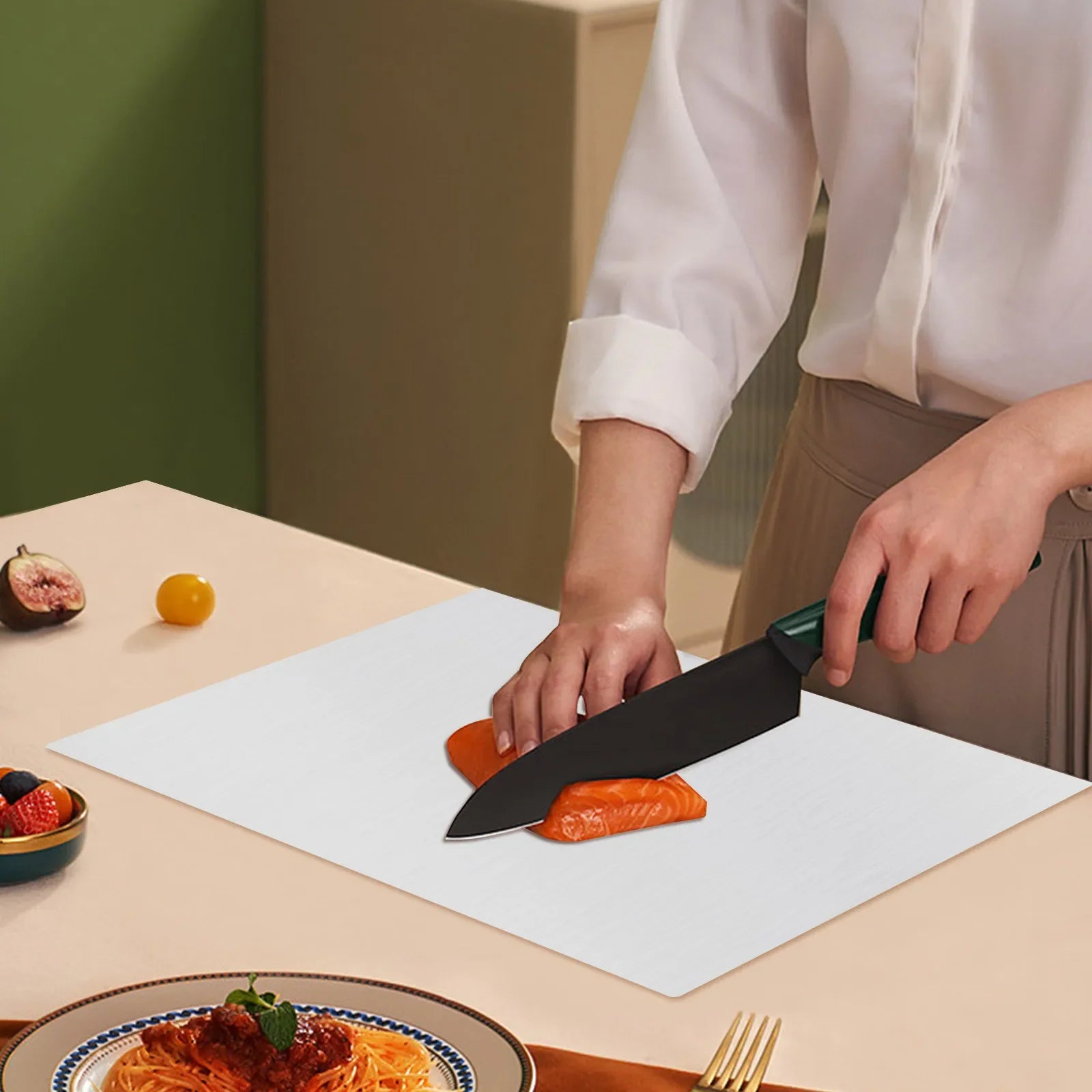 Extra Large Stainless Steel Chopping Boards, Heavy Chopping Board for Kitchen, Pastry Tips for Meat, Vegetables