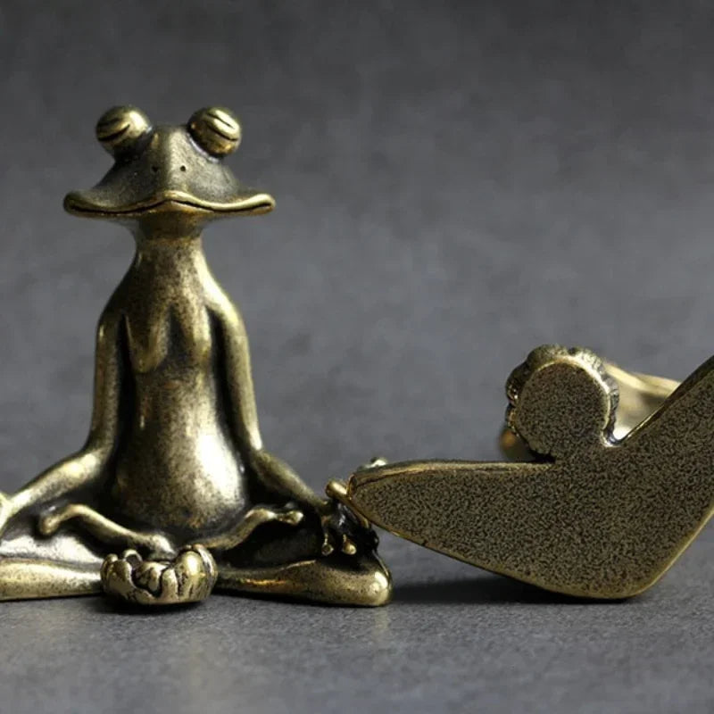 Zen Sitting Frog Incense Holder