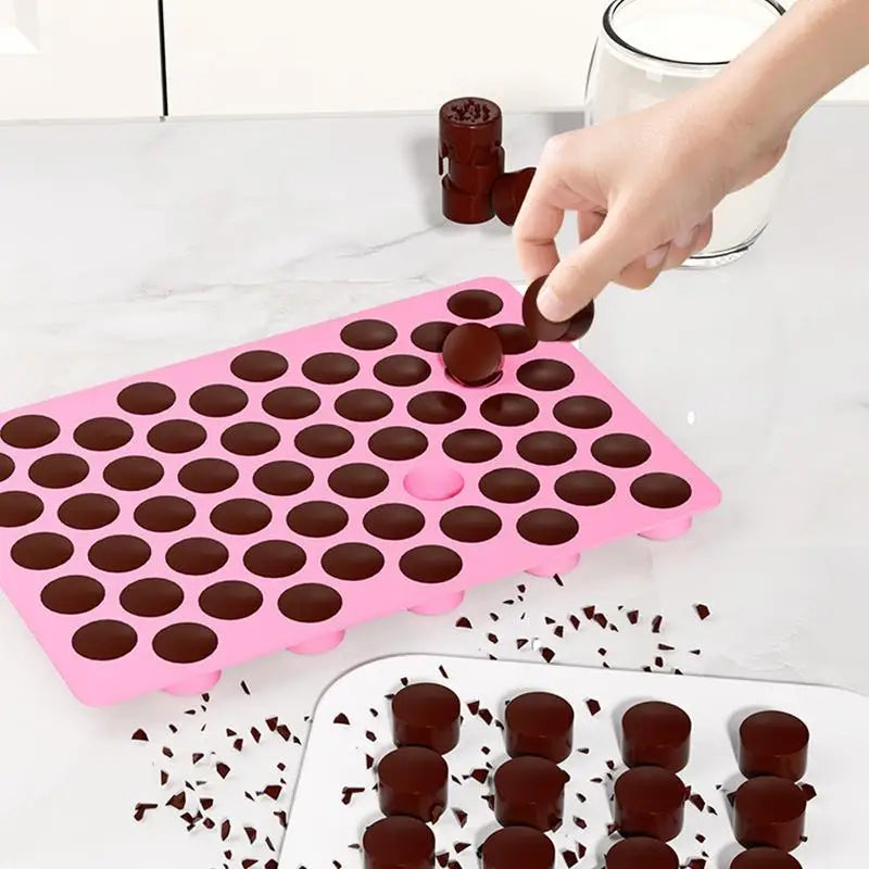 55-Cavity Small Silicone Cylinder Mold – Non-Stick Homemade Cupcake, Wax & Resin Mold for Baking, Crafts & DIY Projects