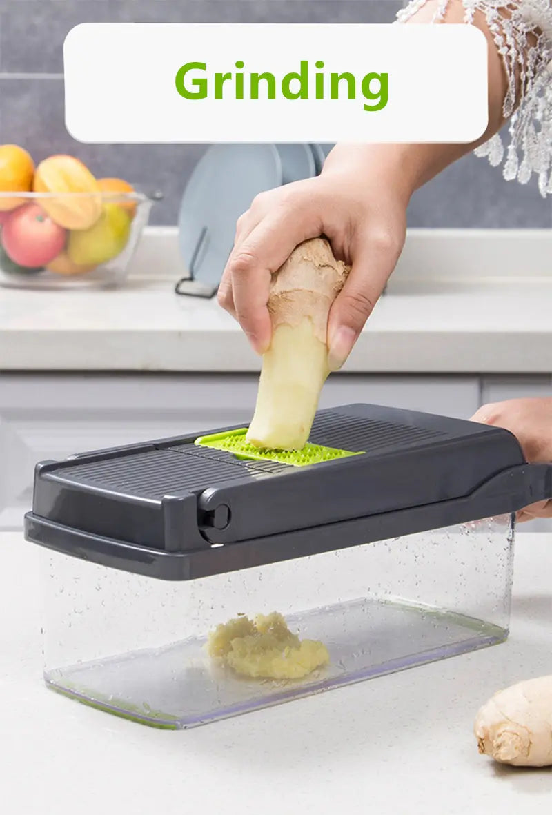 14 In 1 Multifunctional Vegetable Chopper, Cutter Vegetable Dicer Slicer Cutter Mandoline Onion Chopper For Onion Potato Tomato