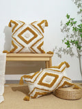 Nordic Moroccan Tufted Throw Pillow & Lumbar Pillow Covers – Boho Geometric Accent for Sofa, Bed & More