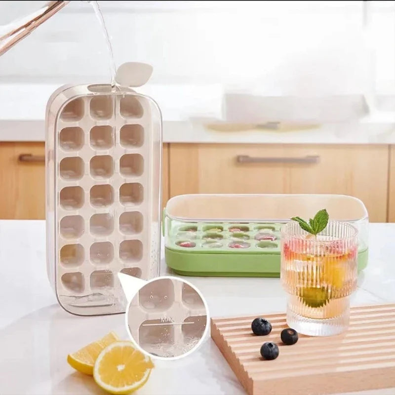21-Grid Silicone Ice Cube Tray