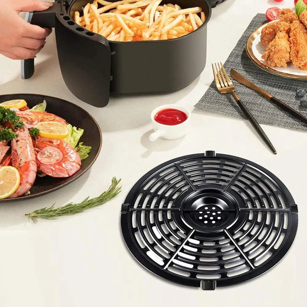 10Pcs Silicone Air Fryer Rubber Bumpers – Heat-Resistant Protective Feet Covers for Grill Pan, Basket & Kitchen Accessories