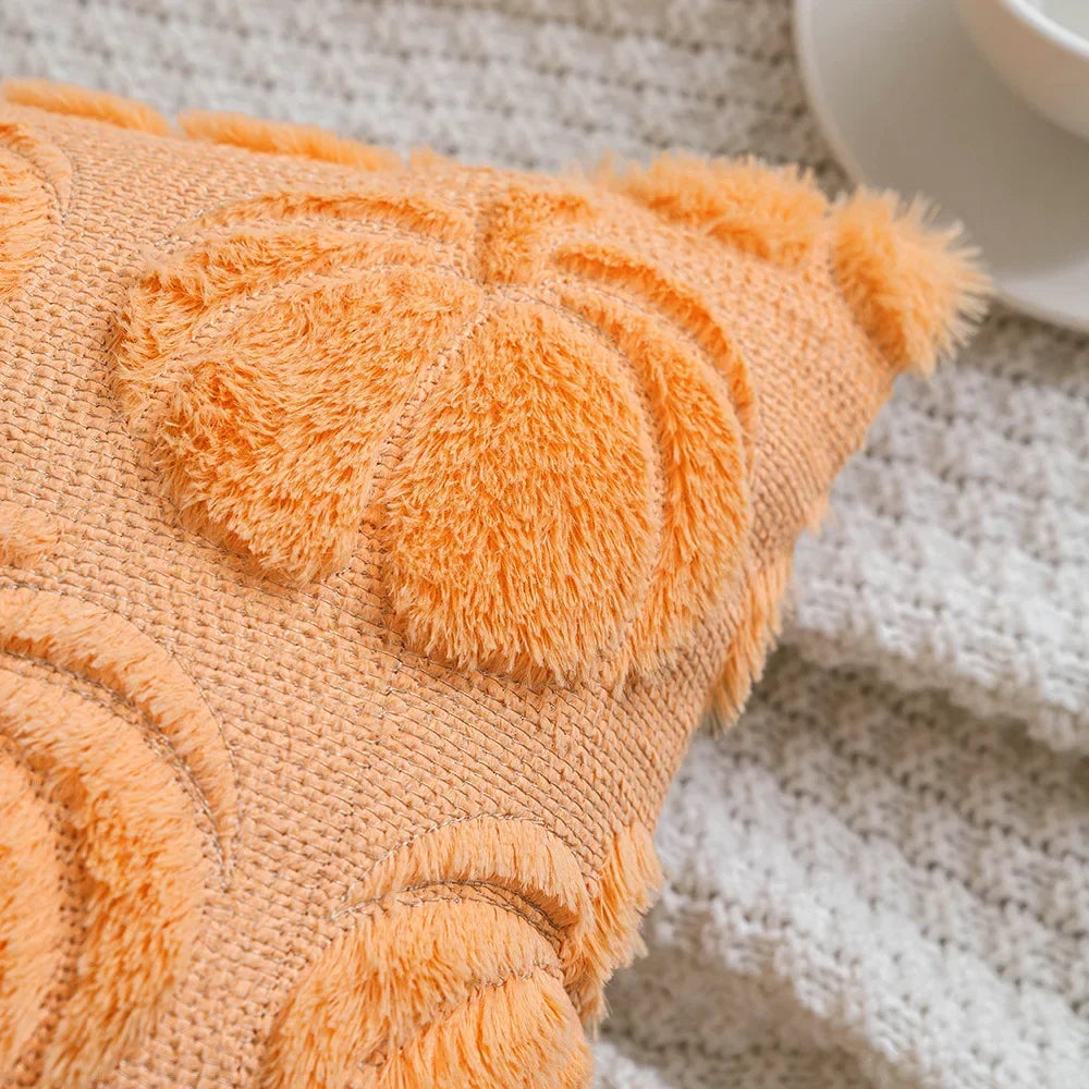 Plush Pumpkin Pillow Cover – Cozy Autumn Accent