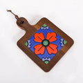 Boho Wood & Decorative Tile Trivet