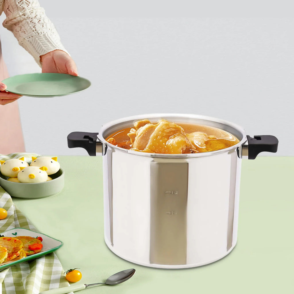 22L Commercial Stainless Steel Pressure Cooker – 90KPa Explosion-Proof Large Capacity Pot for Gas Stoves