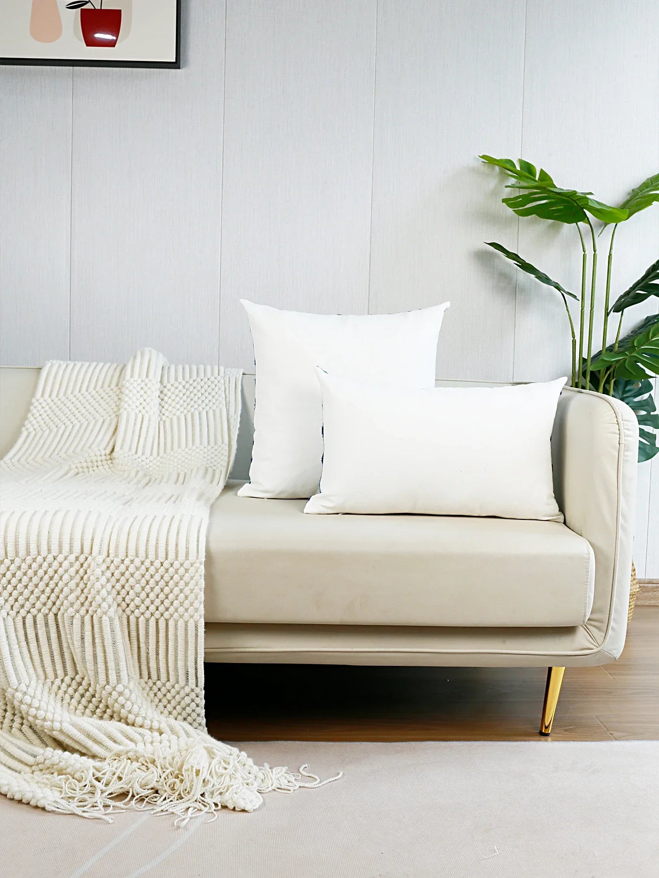 Geometric Embroidery Decorative Cushion Cover