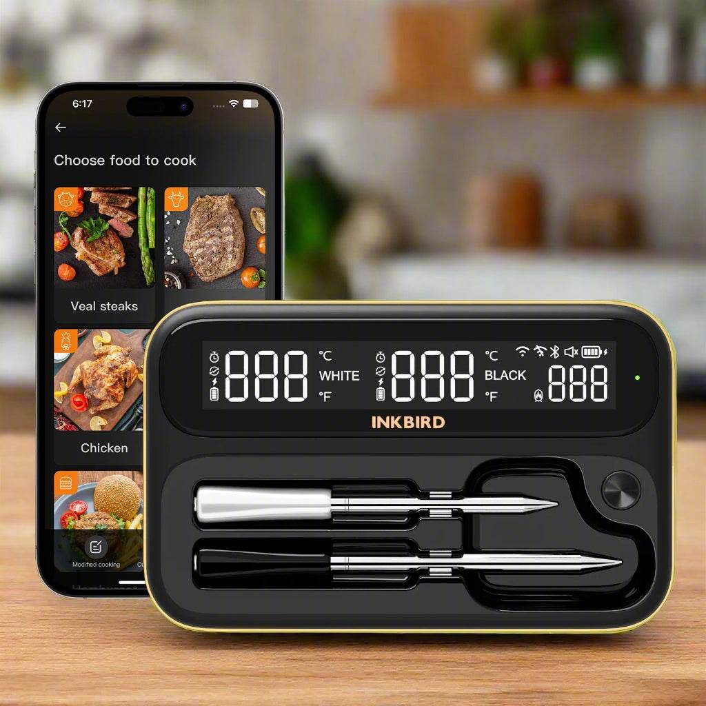 Smart Wireless Meat Thermometer with Dual-Probe Bluetooth