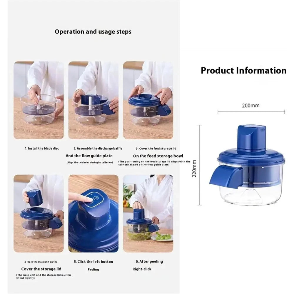 🍎 Rechargeable Electric Fruit Peeler – Vegetable & Small Fruit Peeling Tool