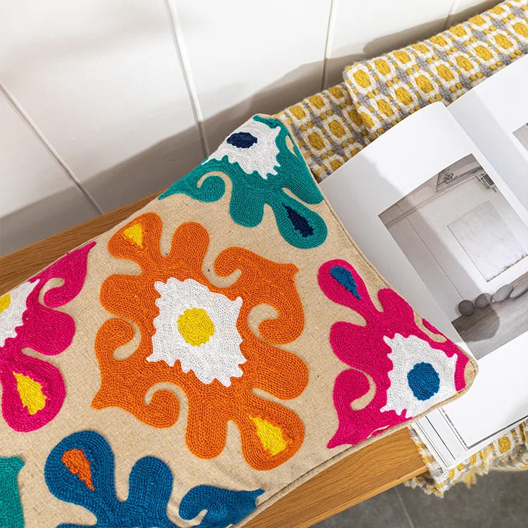 Bohemian Embroidered Throw Pillow Covers