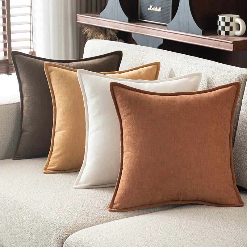 Retro Chenille Throw Pillow Cover