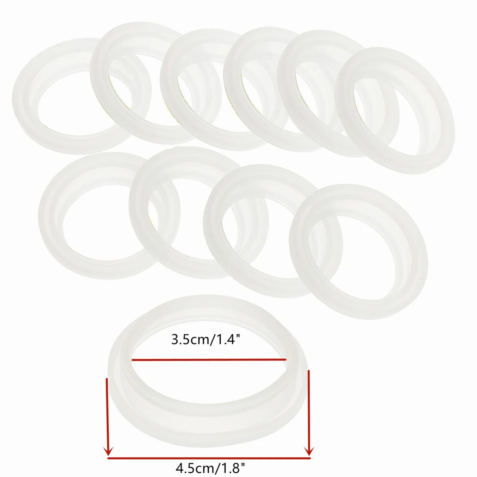 Silicone Sealing O-Rings Gaskets for Vacuum Bottle, Cover Stopper, Thermal Cup Lid, Resistance O Ring Seals, 4 cm, 5cm, 10Pcs