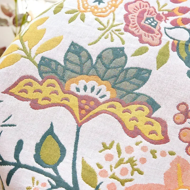 Cotton Gauze Floral Bath Towel