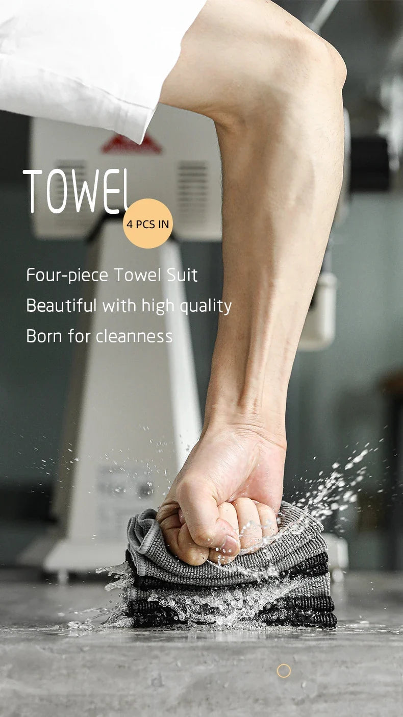 MHW-3BOMBER Coffee Bar Square Towels Barista Cleaning Cloths Professional Espresso Maker Tools Home Kitchen Accessories