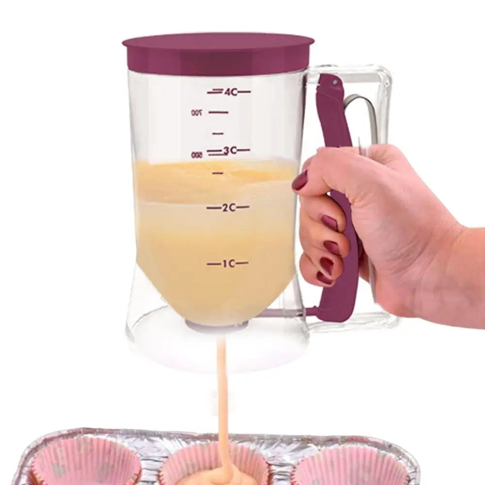 Hand-Held Batter Dispenser Pancake Batter Dispenser Batter Separator Bakeware For Cupcakes Waffles Pancakes Baking Supplies